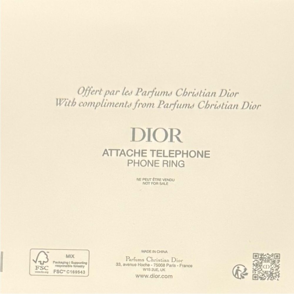 DIOR Phone Lanyard Strap Gold & White Rope Lanyard with J'ADORE Charms - New - Picture 4 of 8